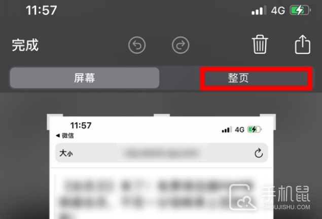 苹果15pro怎么滚动截长图